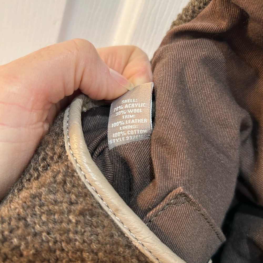 J. Jill Wool Infused Hobo Bag Adjustable Leather Strap Magnetic Snap Close - Picture 9 of 11